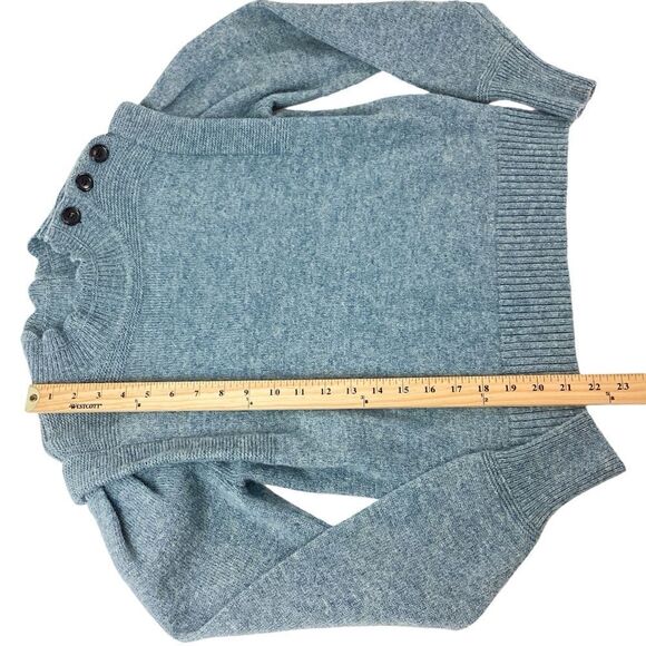 ISABEL MARANT Size 34 Meery Sweater Light Blue Heather Knit Pullover Merry - Picture 8 of 13